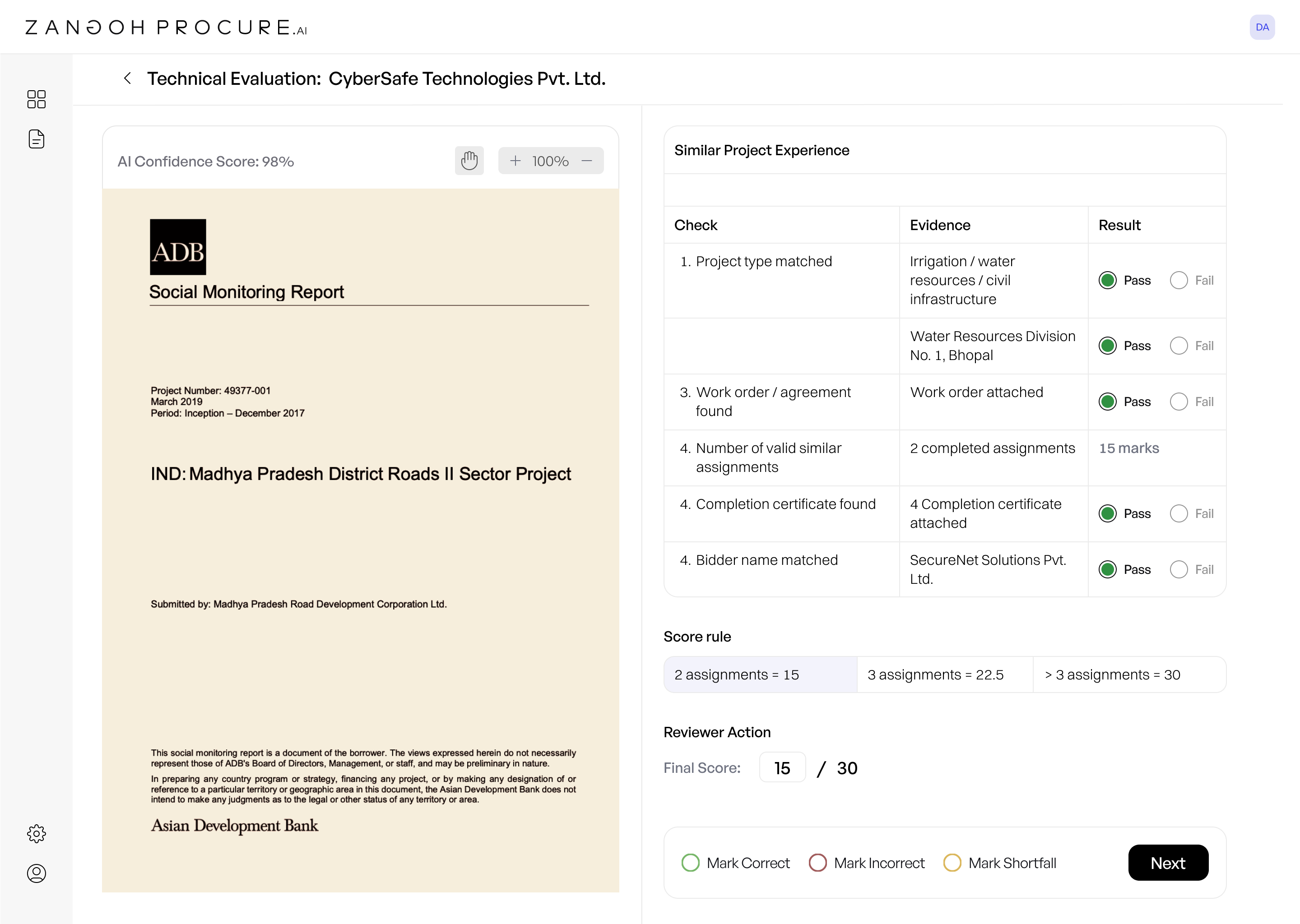Technical Evaluation